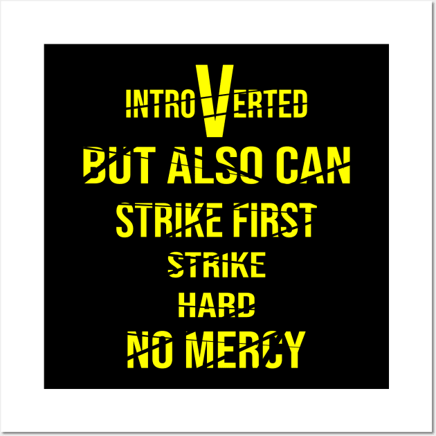 Cobra Kai Strike First Strike Hard Introverted Wall Art by senomala